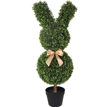 🐰Easter Hot Sale💥Artificial Bunny-Shaped Topiary Tree 35''