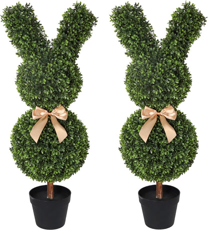 🐰Easter Hot Sale💥Artificial Bunny-Shaped Topiary Tree 35''